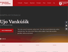 Tablet Screenshot of divadloarena.sk